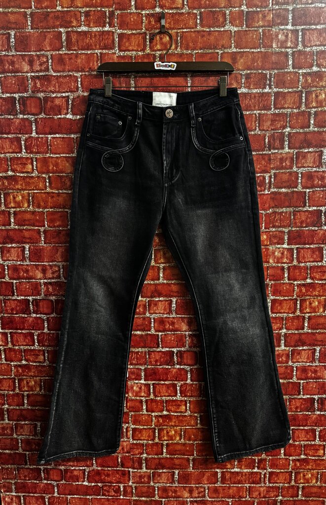 One Teaspoon Black Flare Detailed Jeans Size 28