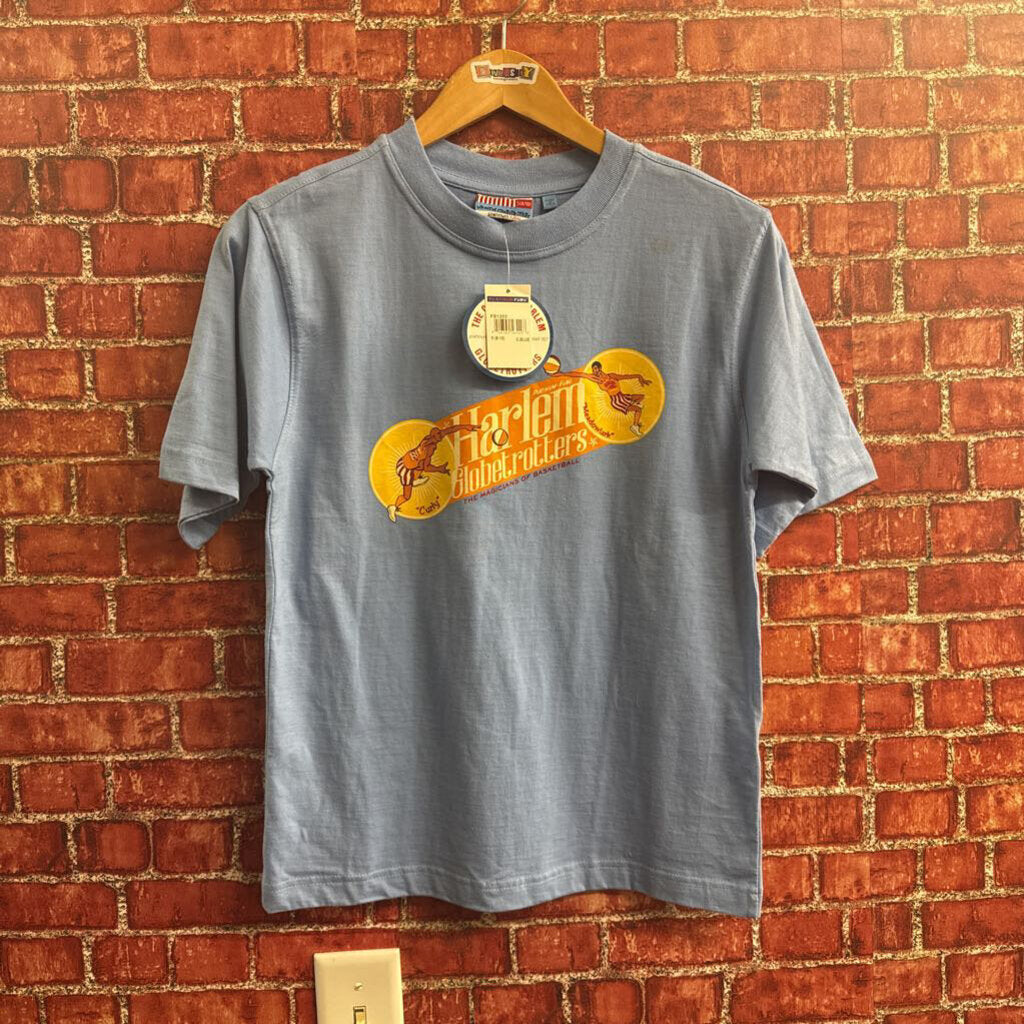 NWT Platinum Fubu Y2K Harlem Globetrotters Blue/Multi Men’s Size S