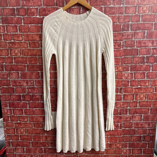 Elizabeth And James Beige Knit Midi Dress Size S