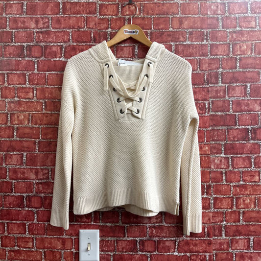 Madewell Waffle Knit Beige Hoodie Ladies Size XS