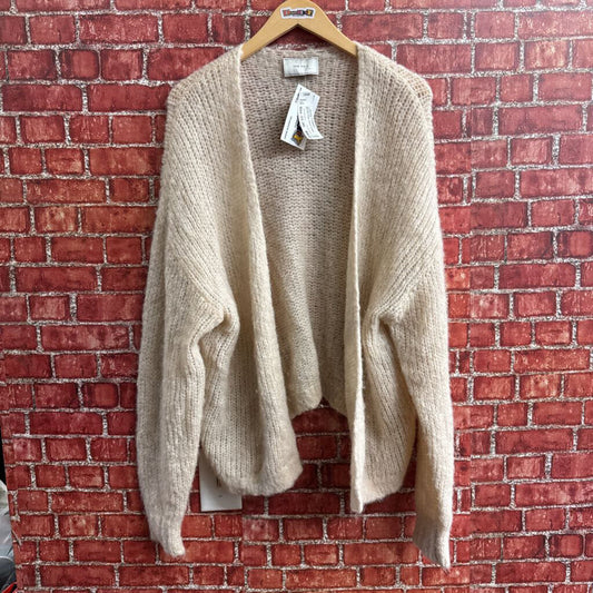 Neo Noir Beige Alpaca Cardigan Sweater Ladies Size M