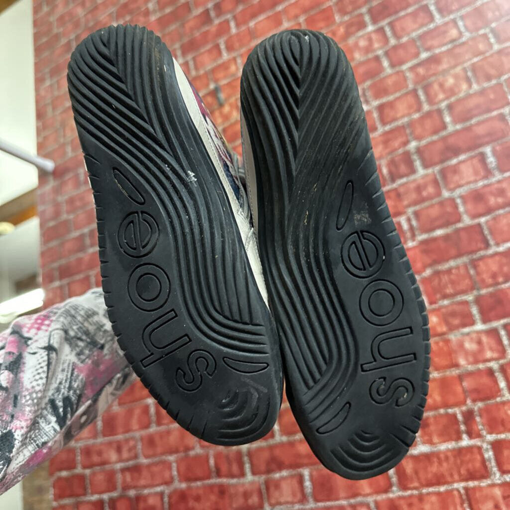 Vintage Mission Leather printed Moto boots Multi Size 36