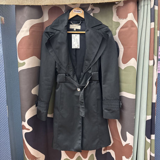 Karen Millen Black Trench Coat Size 10