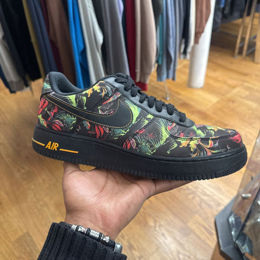 Nike Air Force 1 LV8 Floral Pack Sneaker Black/Multi Size 10