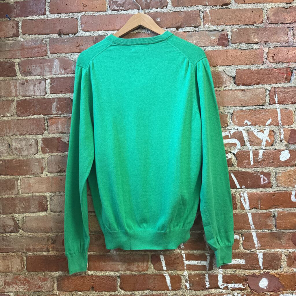 Brooks Brothers Green V Neck Sweater Size M