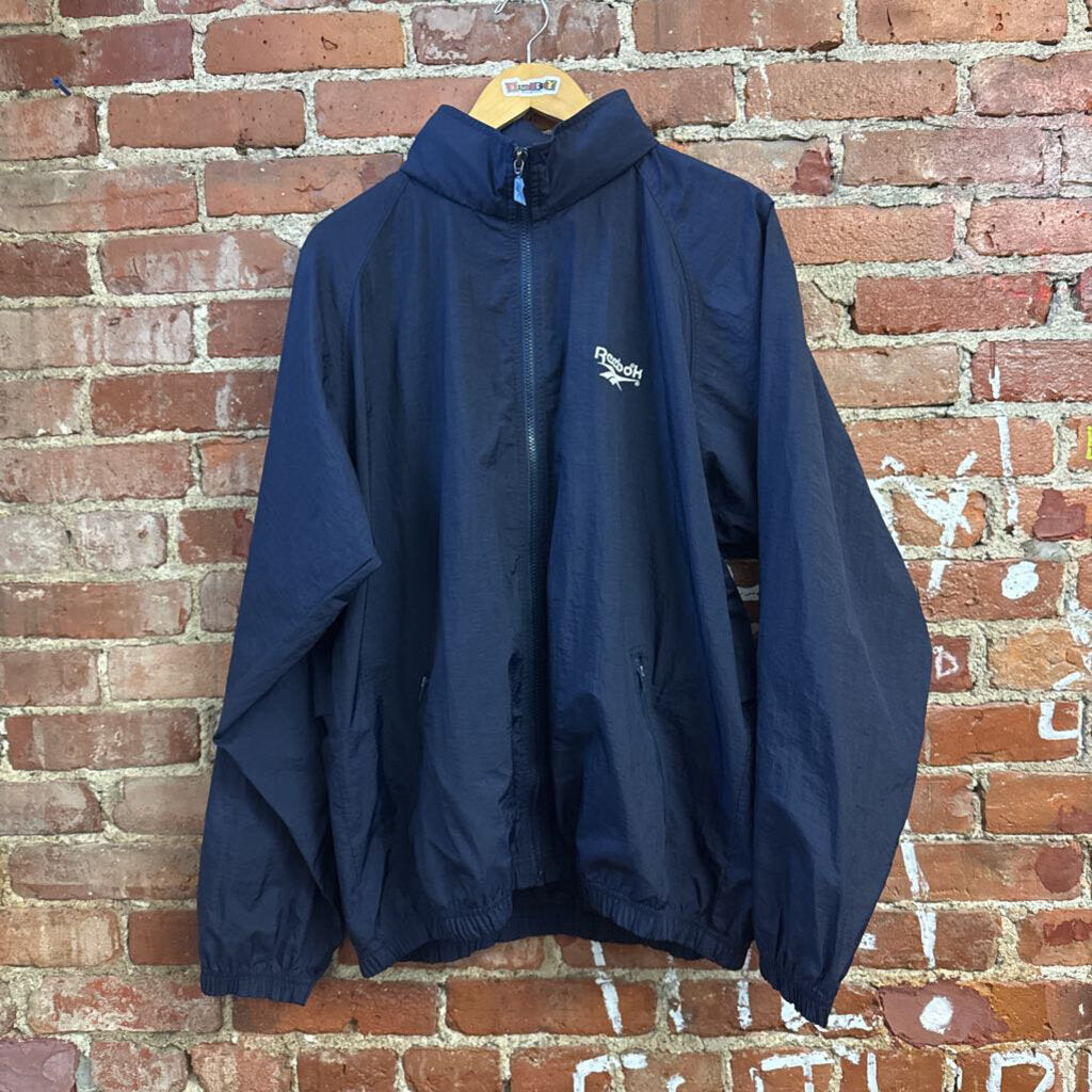 Vintage Reebok Blue Windbreaker Jacket Men’s Size L