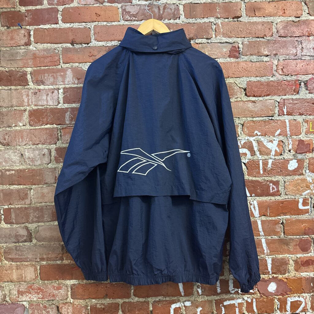 Vintage Reebok Blue Windbreaker Jacket Men’s Size L