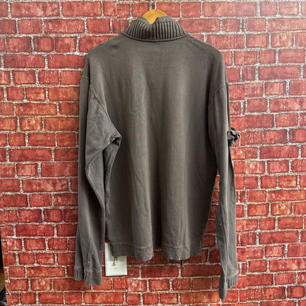 Union Pullover 1/4 Zip Brown Men’s Size M