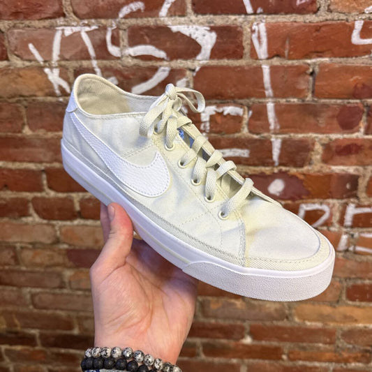 Nike Court Legacy Tan Canvas Sneakers Size 9.5M