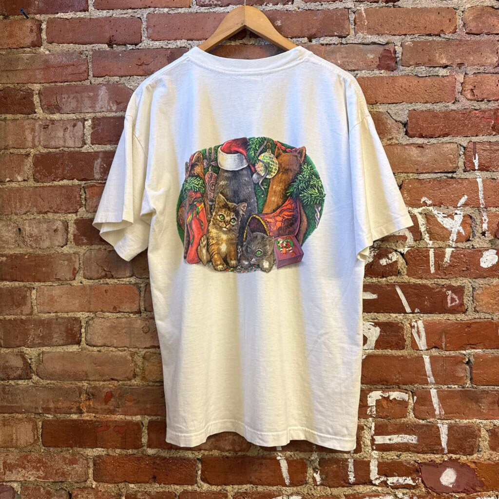 Vintage Boston Cat Graphic Tee Men’s Size XL