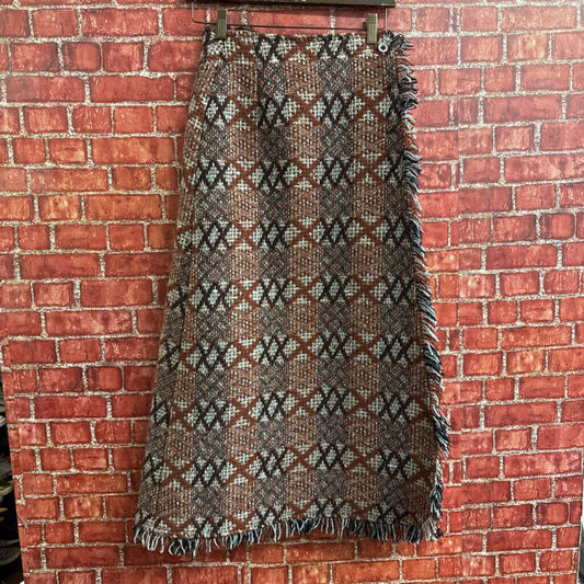 Vintage Delores Rennes Tapestry Maxi Skirt Size 24