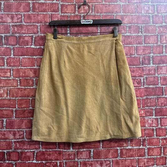 Vintage Liz Wear Brown Mini Skirt Size 10