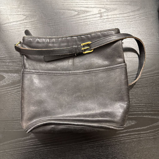 Vintage Coach Bleeker Bag Black Leather