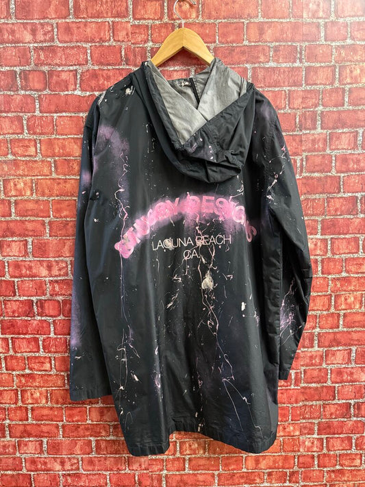 Stussy Paint Splatter Windbreaker Jacket Size L