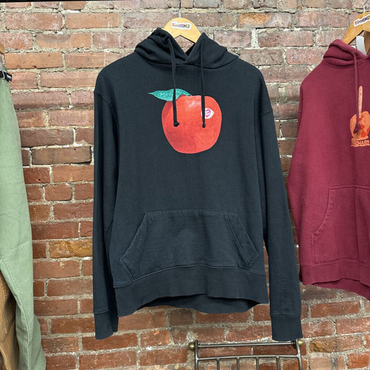Slow Thai Black Apple Graphic Hoodie Size M