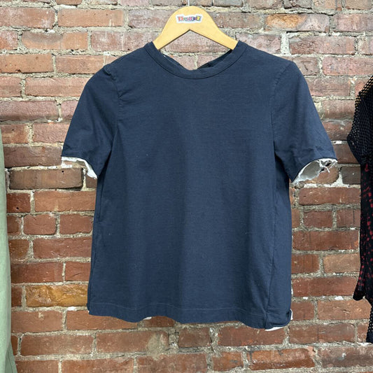 Marni Navy Blue Open Back Top Ladies Size M