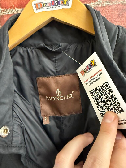 Vintage Moncler Brown Label Quilted Coat Ladies Size 2