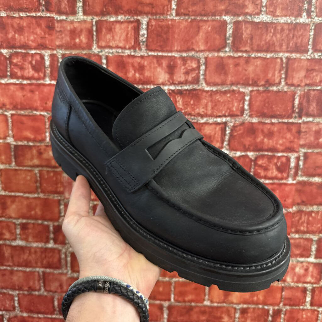 Vagabond Black Platform Loafers Size 12M