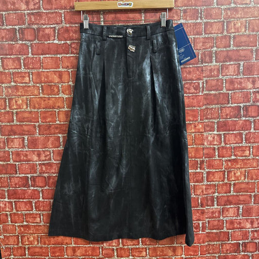 VVOK Studio Black Dyed Maxi Skirt Size 26