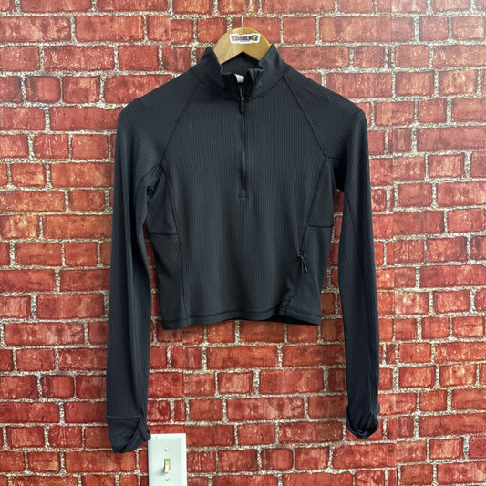 Lululemon Quarter Zip Crop Black Size D3