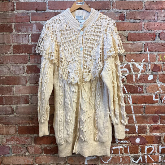 Catherine Lover Hand Made Cardigan Sweater Size M