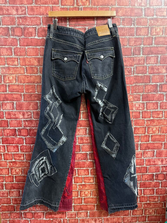 Levis Jeans Diamond Embellished Black Size 32x30