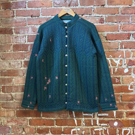 Diversity Repair Lab x Jantzen VTG Cardigan Wool Green/Blue Men’s Size M