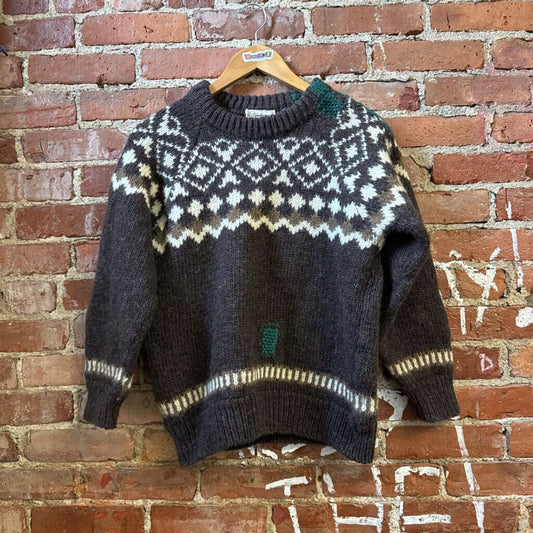 Diversity Repair Lab x Gaeltarra VTG Wool Sweater Brown/Green Size 40 (M)