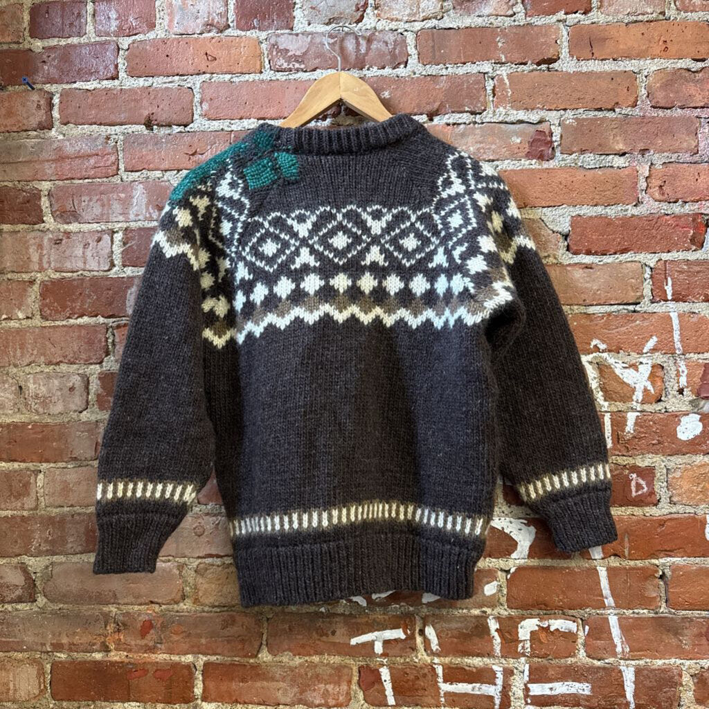 Diversity Repair Lab x Gaeltarra VTG Wool Sweater Brown/Green Size 40 (M)
