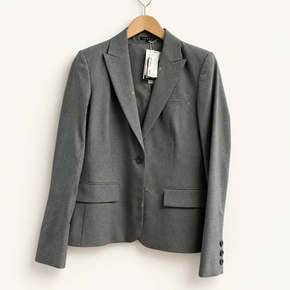 Diversity Repair Lab x Theory Wool Blazer Grey/Yellow Size 8