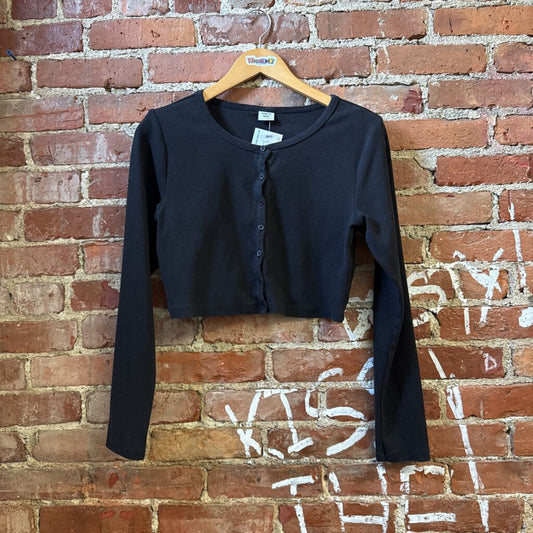 Sundays Best Black LS Top Ladies Size L