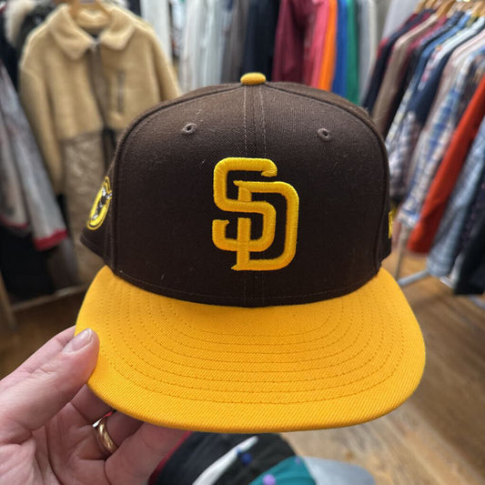MLB SD Padres Snapback Brown/Yellow