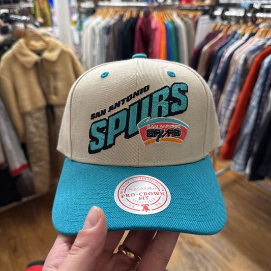 Mitchell&Ness Snapback Spurs Tan/Teal