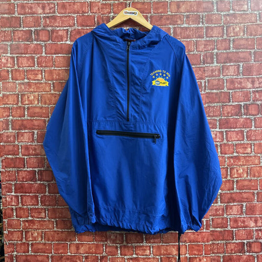 Sportsmaster VTG Windbreaker BBN Planet Blue Size L