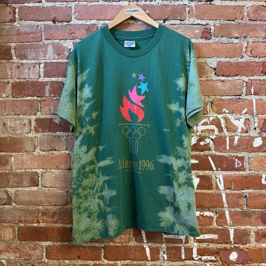 Vintage Atlanta 1996 Green Dyed Tee Men’s Size L