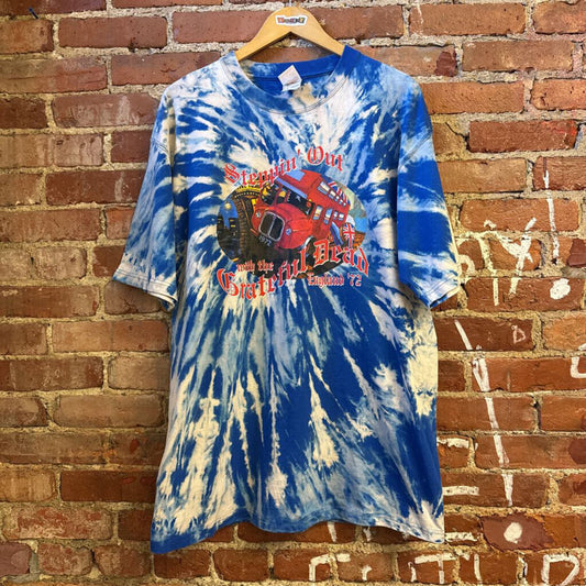 Grateful Dead 72 Reprint Graphic Tee Blue Dyed Size XL