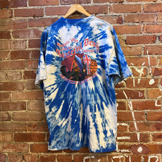 Grateful Dead 72 Reprint Graphic Tee Blue Dyed Size XL