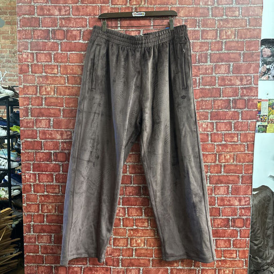 NWT Adidas Velour Track Pants Brown Size D8(XL)