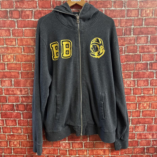 Billionaire Boys Club Full Zip Hoodie Grey/Yellow Size XL