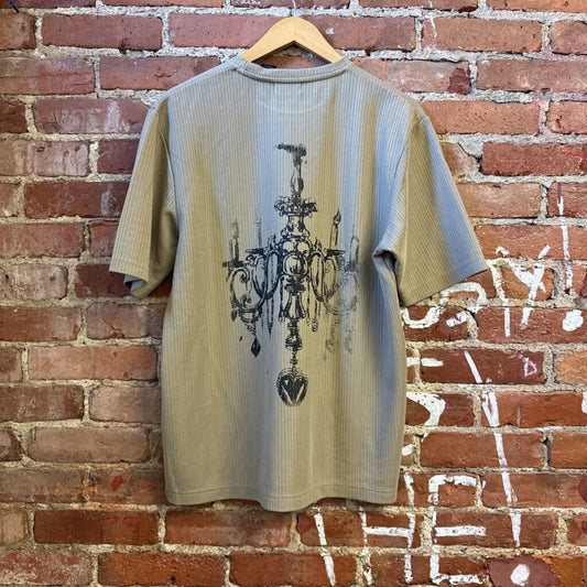 Digital Toni "With Love" Graphic Printed Ribbed Tee Top Size M