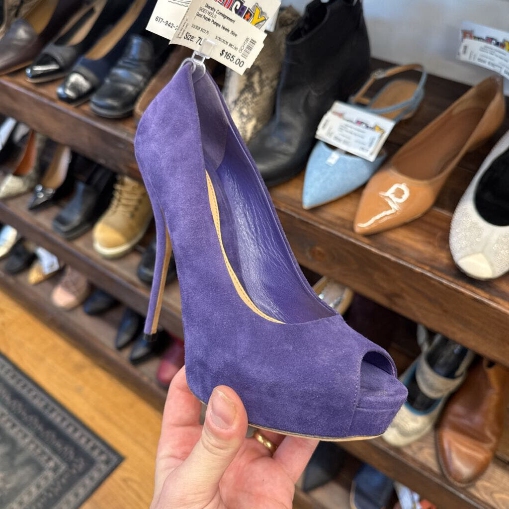 Gucci Purple Pumps Heels Size 7L (37)