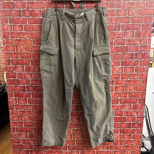 Vintage German Military Cargos Pants Green Size D6