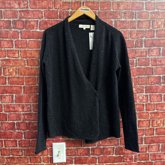 Inhabit Black Cashmere Cardigan Sweater Size S