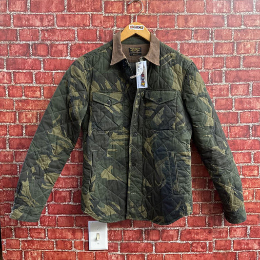 Allsaints Spitalfields VTG Jacket Camo Quilted Green