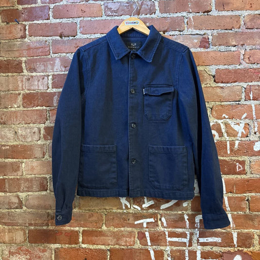 Farrell Jacket Button Canvas Navy Size XS