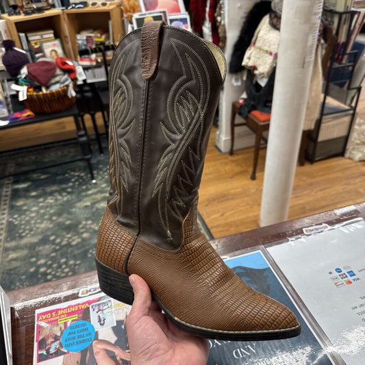 Bronco Cowboy Boots Brown Size 9.5M