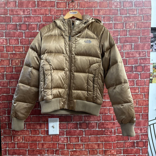 The North Face Gold 550 Puffer Jacket Ladies Size L