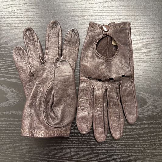 Ermo Brown Lambskin Leather Gloves Brown Ireland