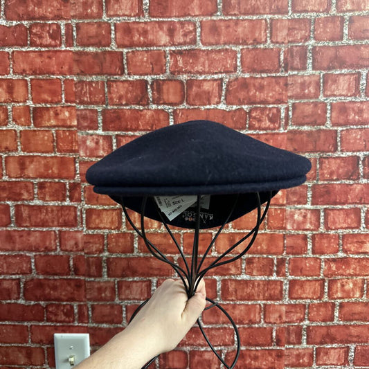Kangol Wool Scally Cap Hat Navy Blue