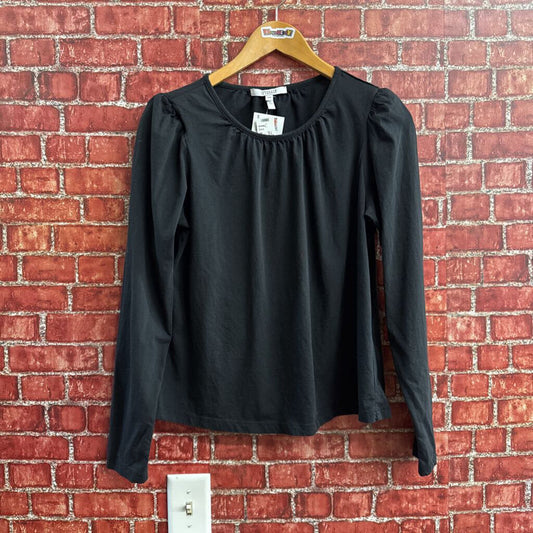Derek Lam 10 Crosby Black LS Top Size M